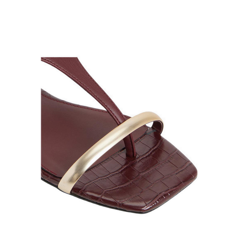Catlyn Women's Flat Sandals - Bordo