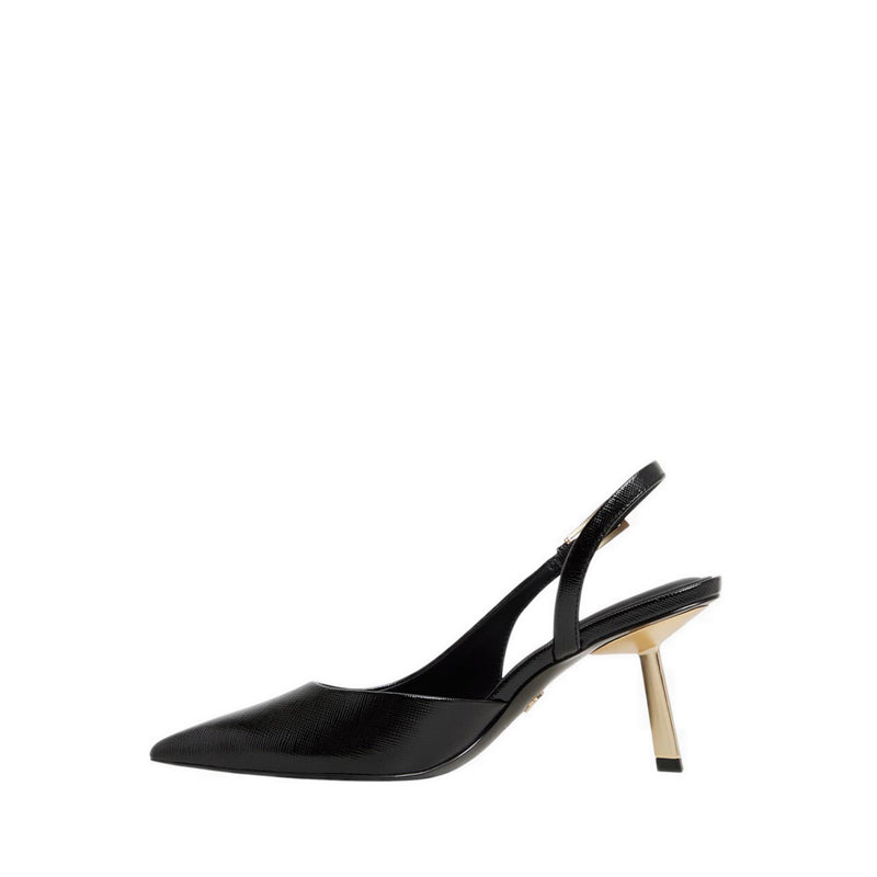 Jeanny Women's Silngback Heeled Shoes - Black