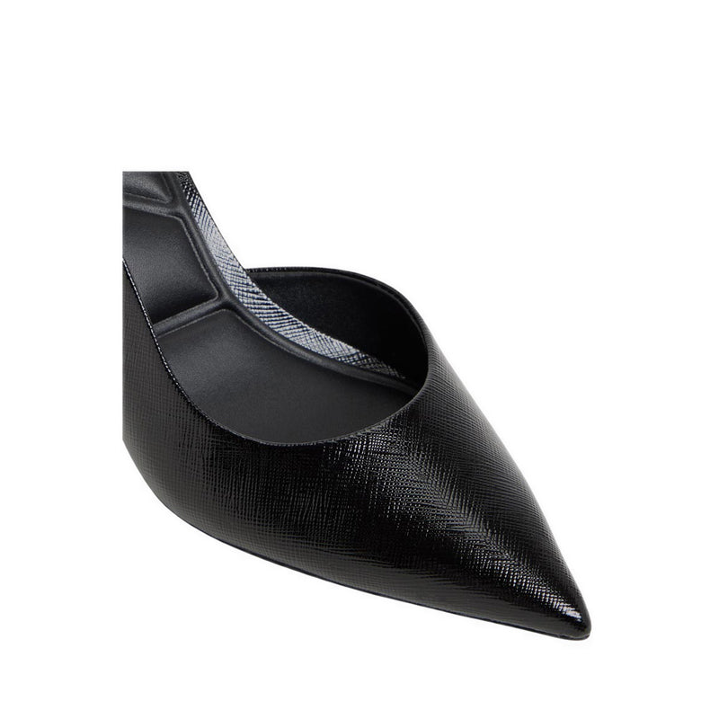 Jeanny Women's Silngback Heeled Shoes - Black