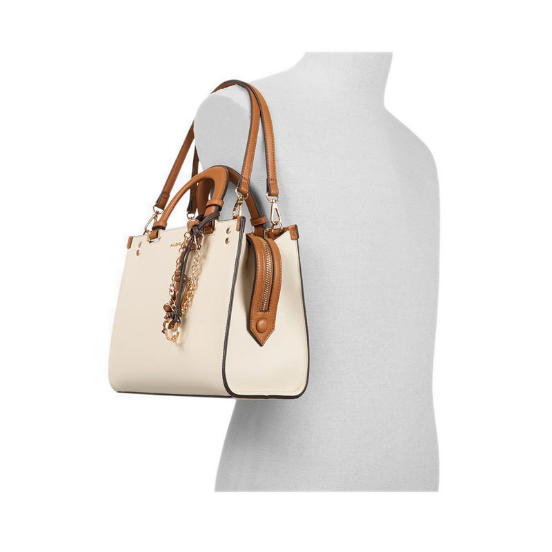 Almarisa Women's Satchel Bag - Tan Combo