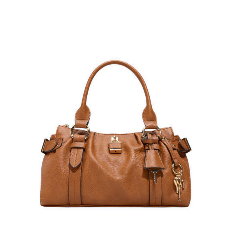 Alosa Women's Satchel Bag - Tan