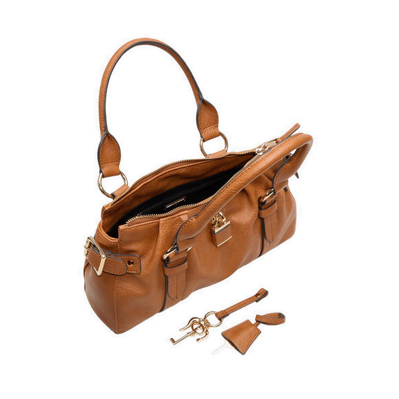 Alosa Women's Satchel Bag - Tan