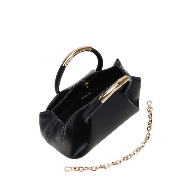 Therria Women's Top Handle Bag with Chain Strap - Other Black