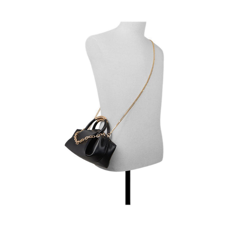 Therria Women's Top Handle Bag with Chain Strap - Other Black
