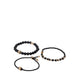 Justin Men's Bracelet - Black/Gold Multi