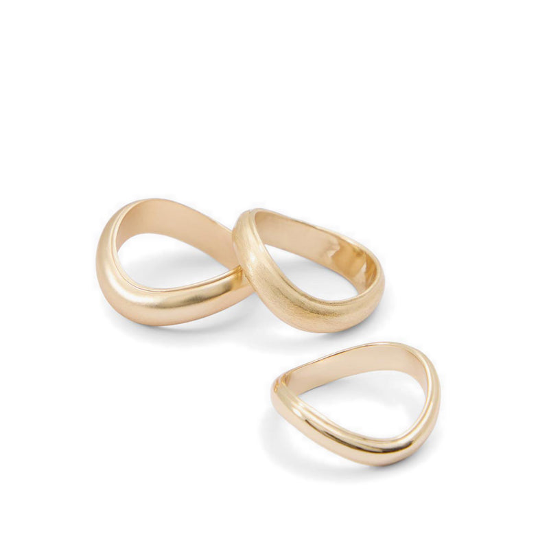 Onmywavy Women's Ring Gold