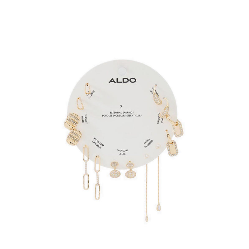 Partyessentials Women's Earring Gold/Clear Multi