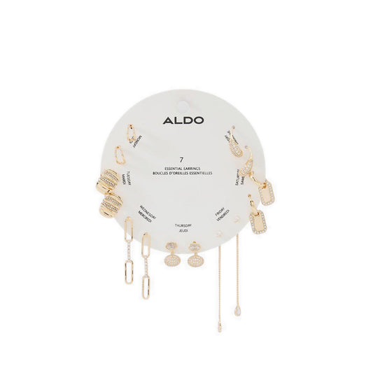 Partyessentials Women's Earring Gold/Clear Multi
