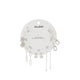 Partyessentials Women's Earring Silver/Clear Multi