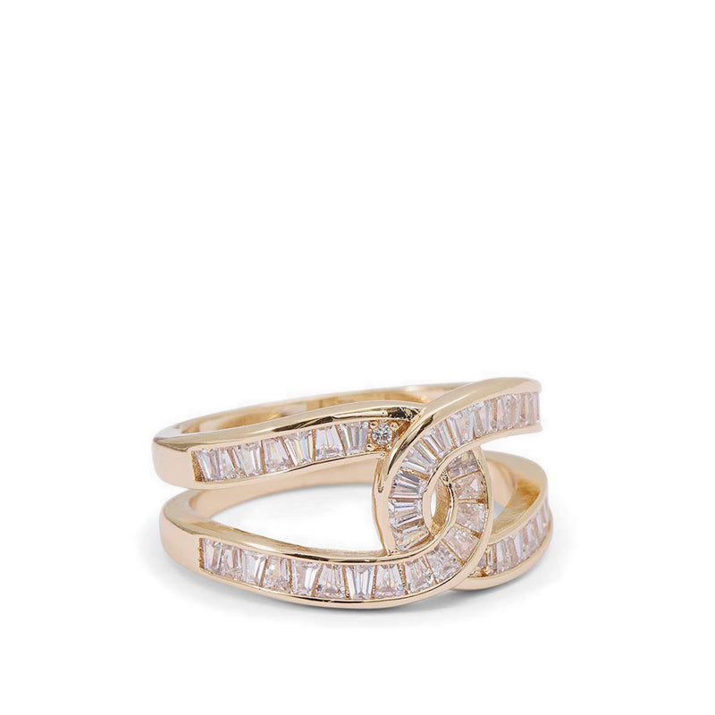 Cocodrie Women's Ring Gold/Clear Multi
