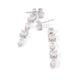 Troer Women's Earring Silver/Clear Multi
