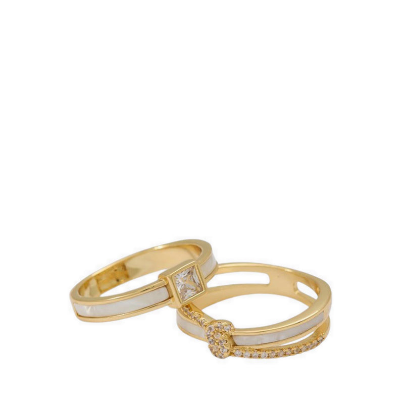 Adelaiine Ring - Gold/Clear Multi