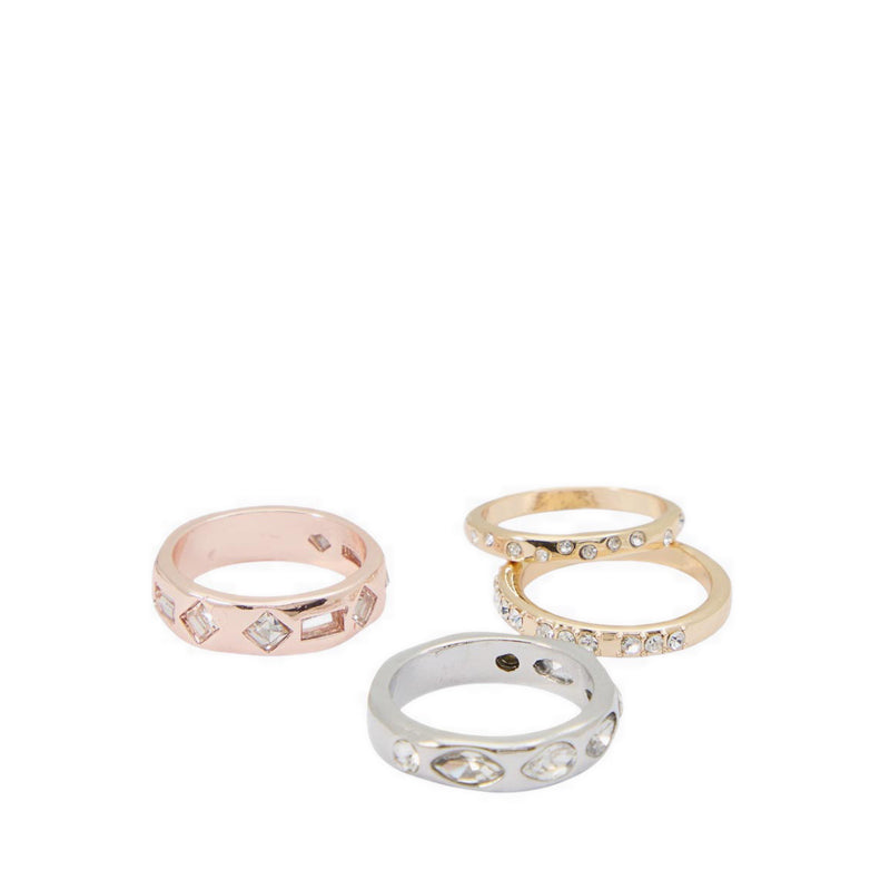 Stonestack Rings - Metallic Multi