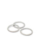 Luxetrio Women's Ring Silver/Clear Multi