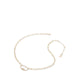 Carabiner Women's Necklace Gold/Clear Multi