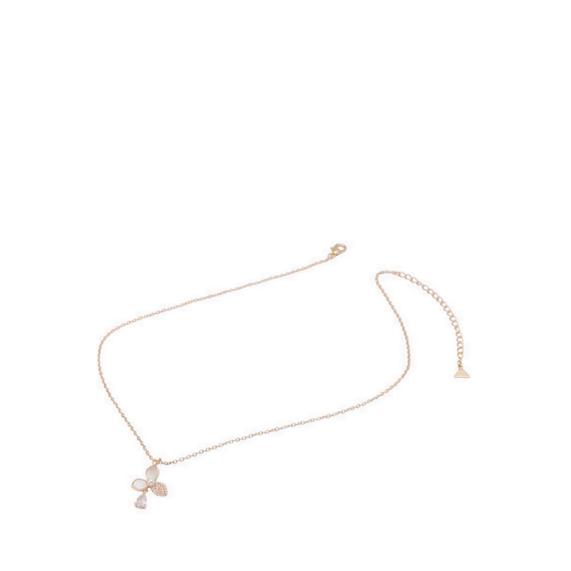 Benjaber Necklace - Gold/Clear Multi