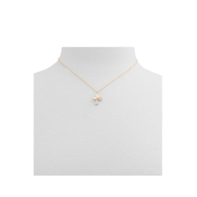 Benjaber Necklace - Gold/Clear Multi