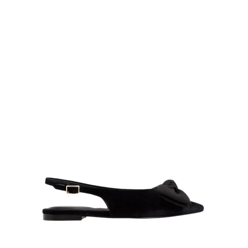 Festive Women's Slingback Ballerinas - Black