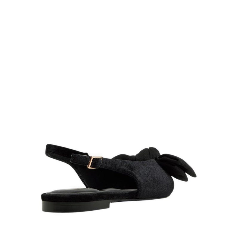 Festive Women's Slingback Ballerinas - Black