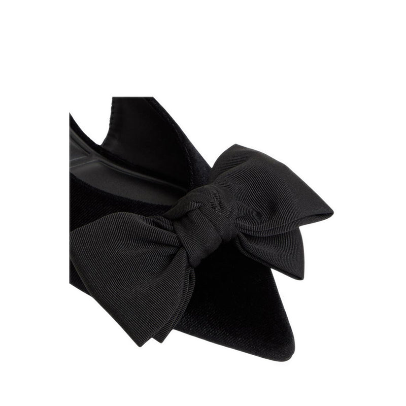 Festive Women's Slingback Ballerinas - Black