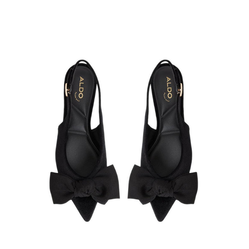 Festive Women's Slingback Ballerinas - Black