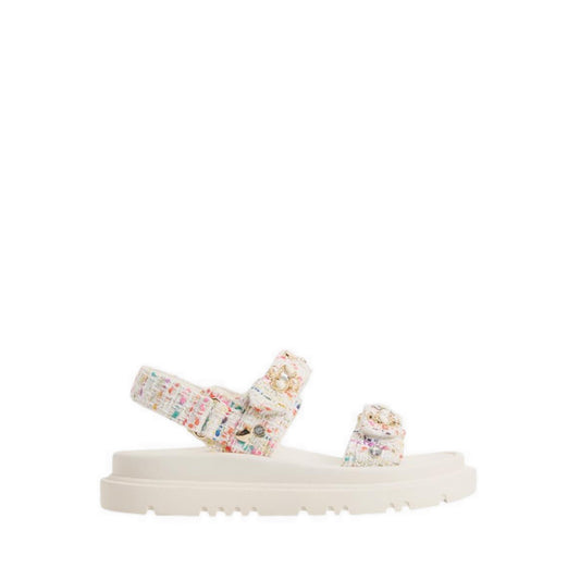 Gemima Women's Footbed Sandals - White/Multi