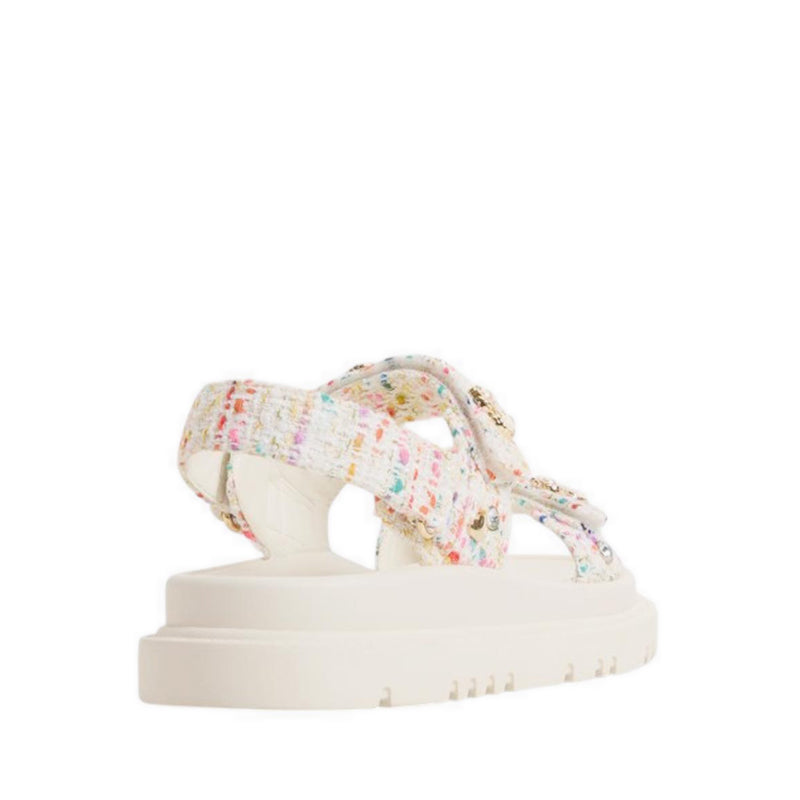 Gemima Women's Footbed Sandals - White/Multi