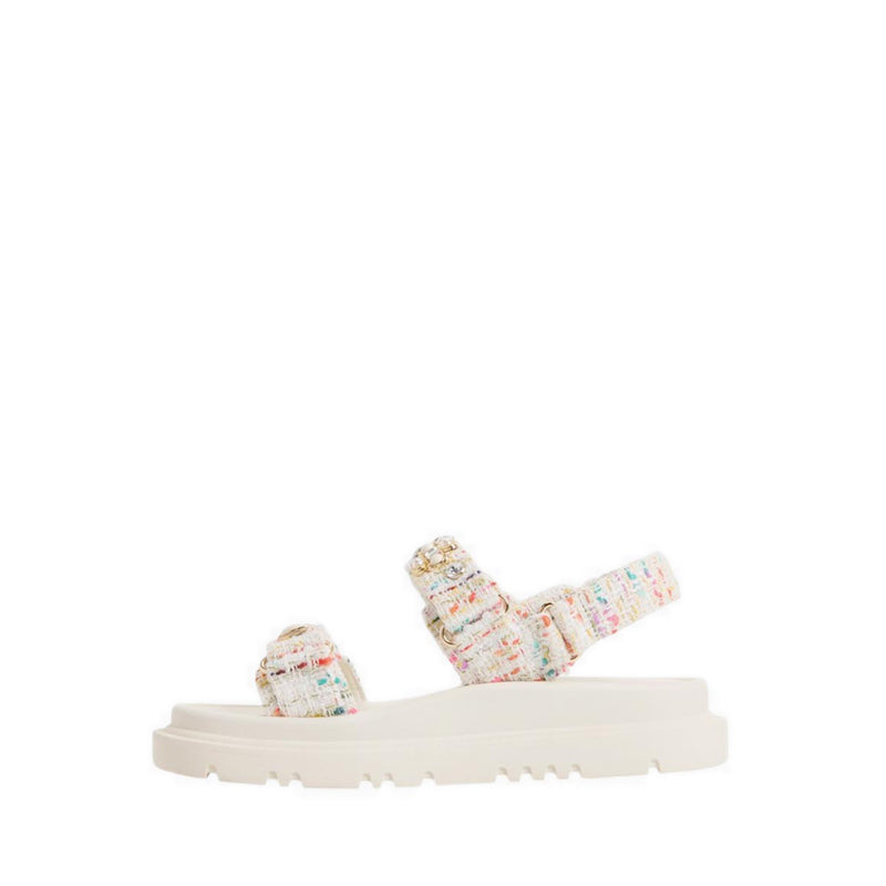 Gemima Women's Footbed Sandals - White/Multi