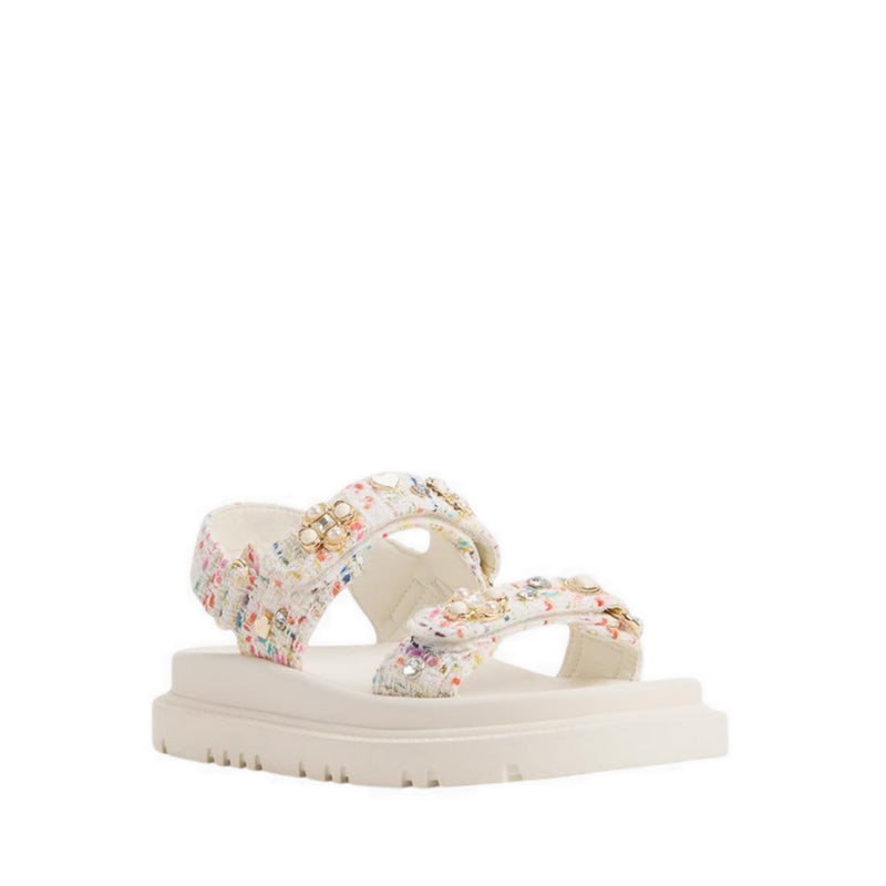 Gemima Women's Footbed Sandals - White/Multi