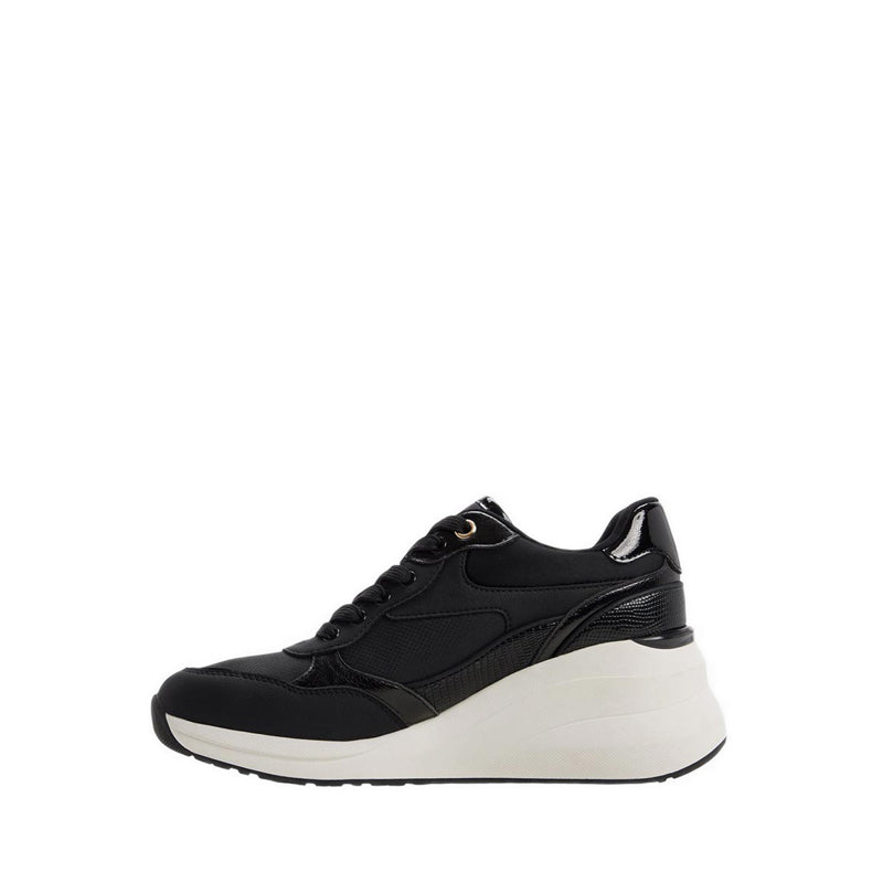 Asiejan Women's Wedge Sneakers - Black