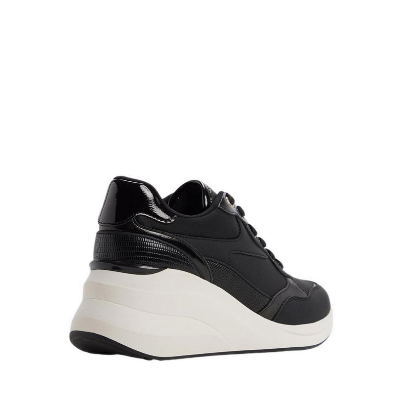 Asiejan Women's Wedge Sneakers - Black