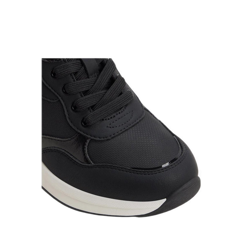 Asiejan Women's Wedge Sneakers - Black