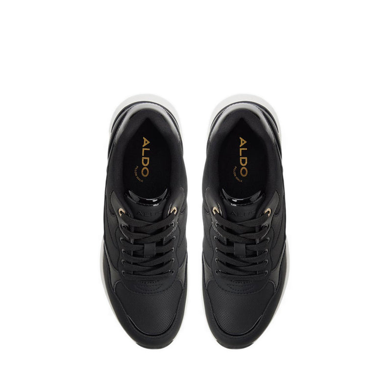Asiejan Women's Wedge Sneakers - Black