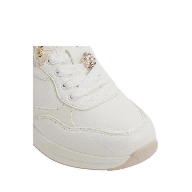 Asiejan Women's Wedge Sneakers - White