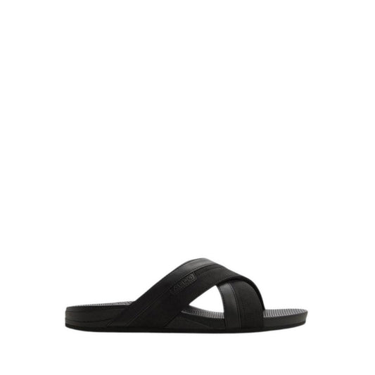 Piette Men's Flat Sandals - Black