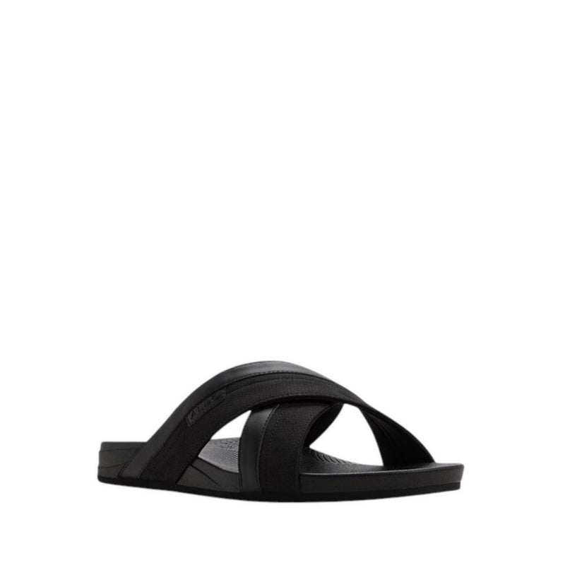 Piette Men's Flat Sandals - Black