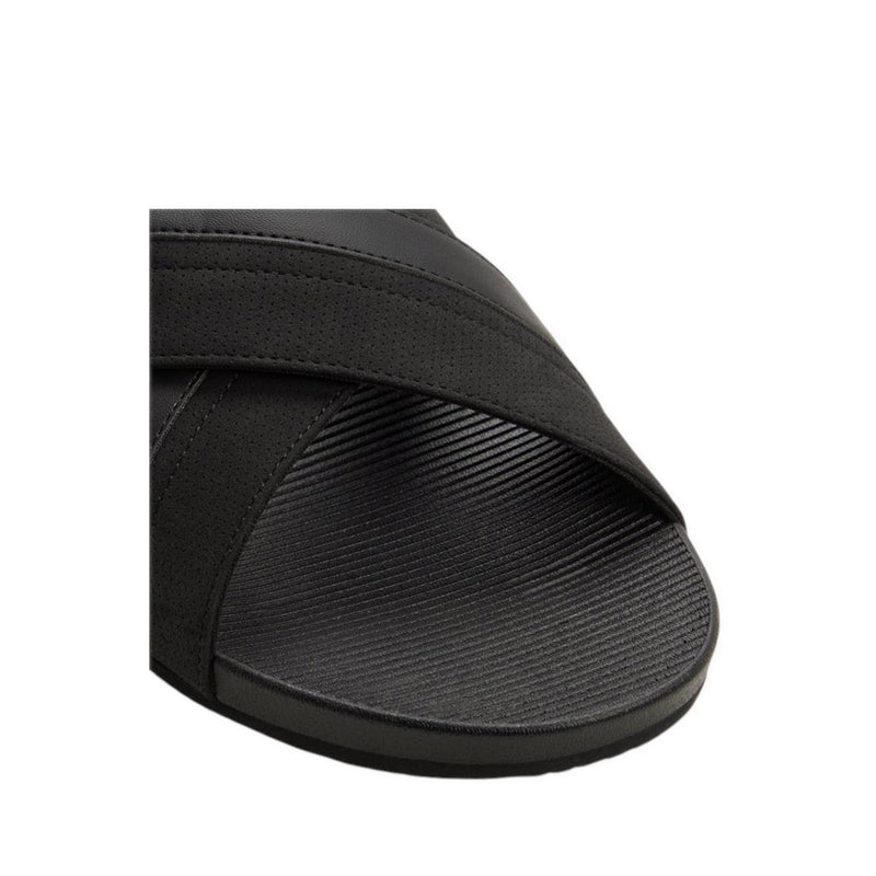 Piette Men's Flat Sandals - Black