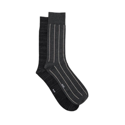 Aldo Nightstripe Men's Socks - Dark Grey