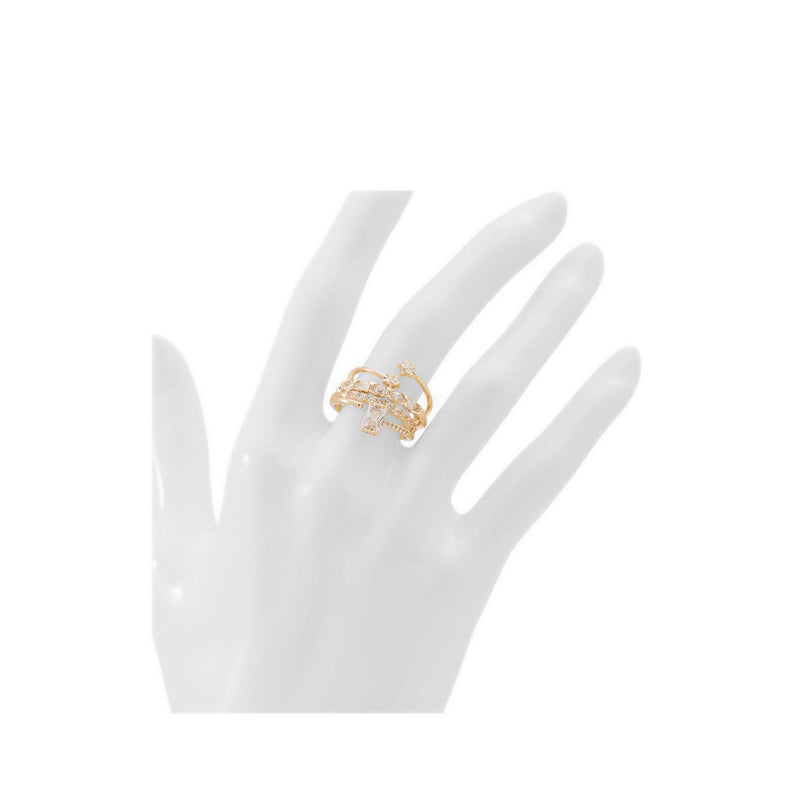 Sierria Women's Ring Gold/Clear Multi