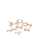 Lionade Women's Earring - Gold/Clear Multi