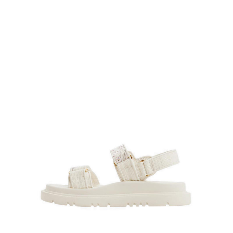 Linette Women's Footbed Sandals - Open White