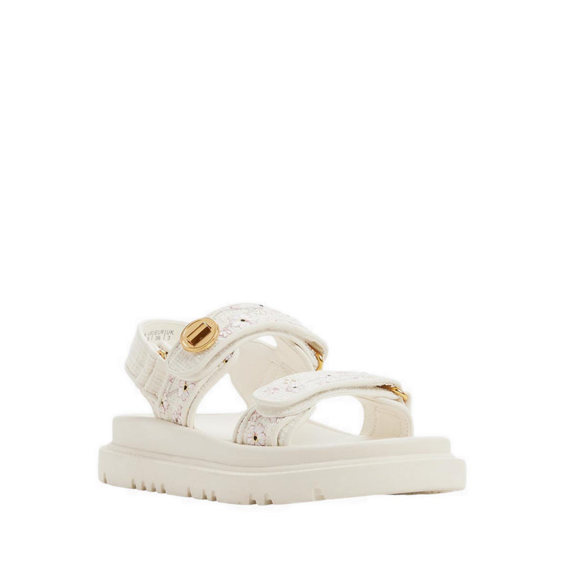 Linette Women's Footbed Sandals - Open White