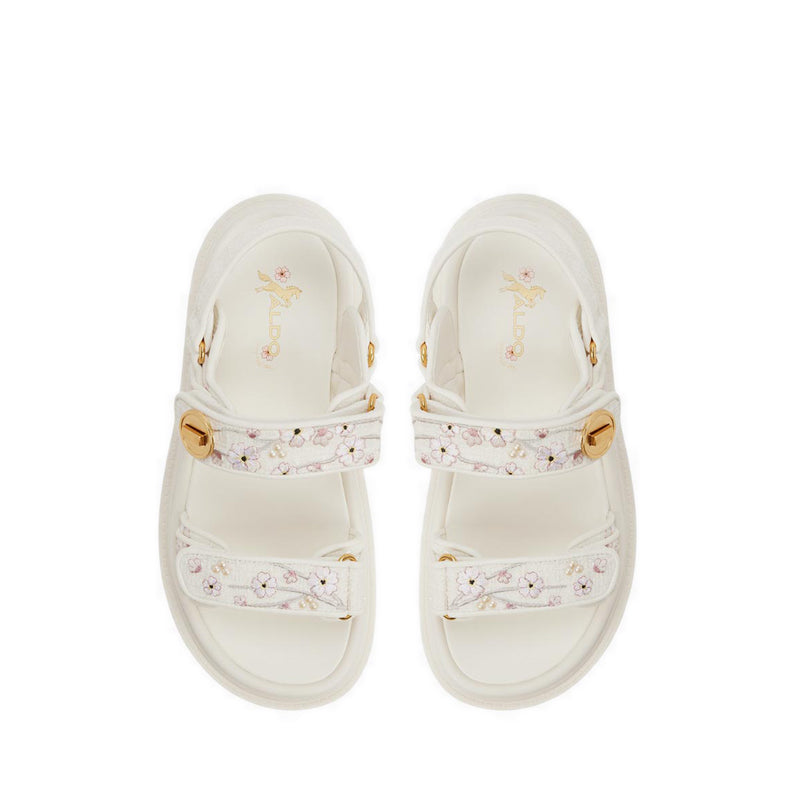 Linette Women's Footbed Sandals - Open White