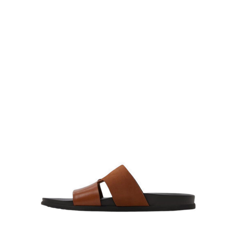 Marcelo Men's Flat Sandals - Cognac