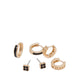 Serava Women's Earring - Black/Gold Multi