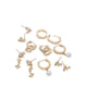 Detailed Women's Earrings - Ice