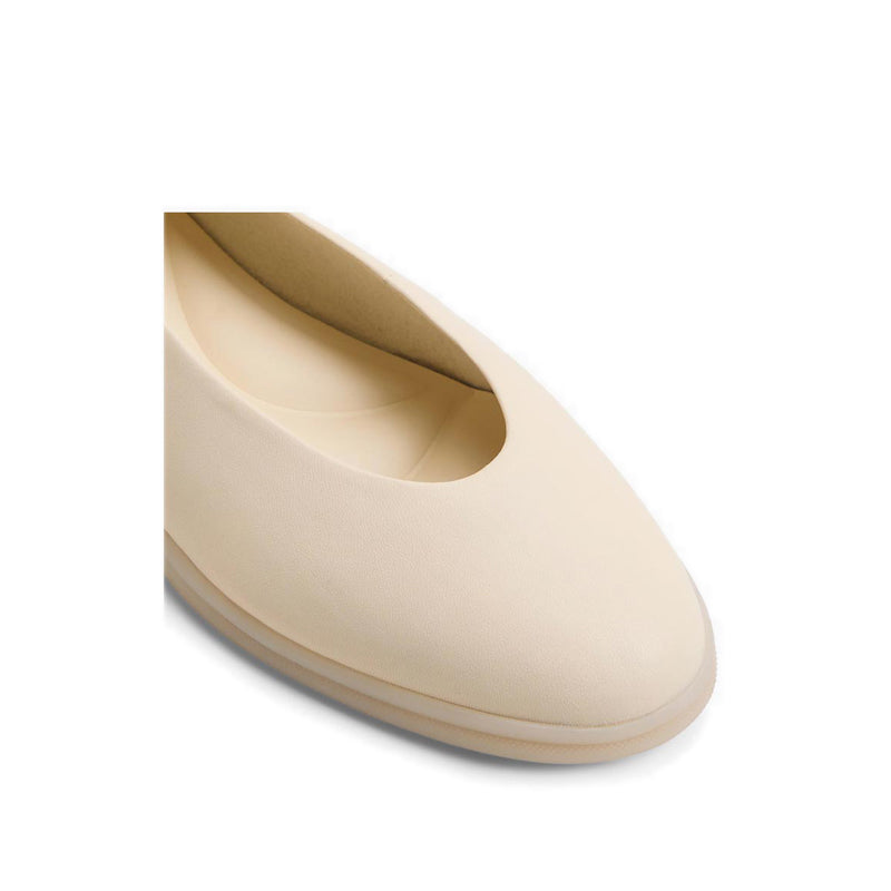 Parie-In Women's Ballerina & Mary Janes - Other White