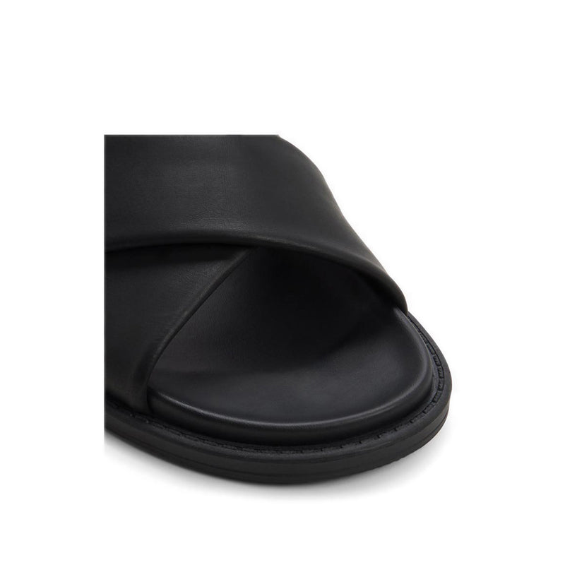 Borgo Men's Flat Sandals - Black