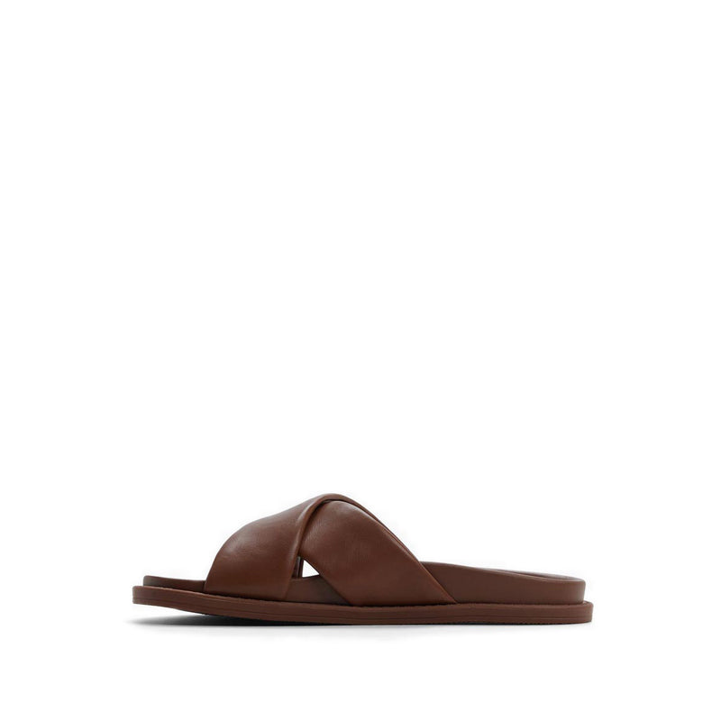 Borgo Men's Flat Sandals - Dark Brown