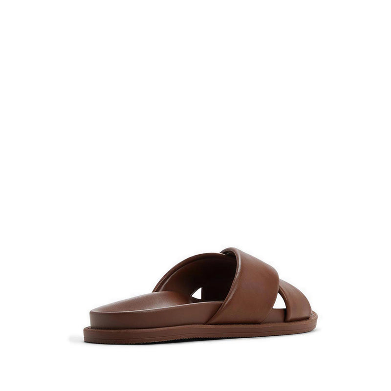 Borgo Men's Flat Sandals - Dark Brown